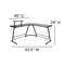 Flash Furniture 36.5 H, 71.5 W X Particleboard, Steel, Black/Black NAN-CD-22181-BK-BK-GG - alternate 10